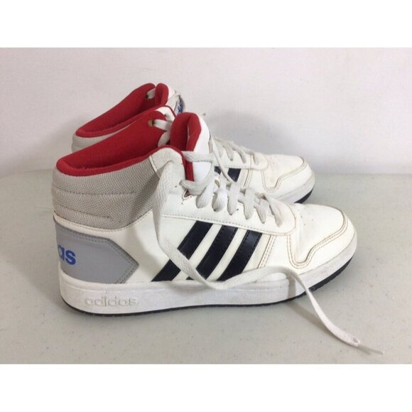 Adidas Hoops High Top White Sneakers Mens 6